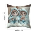 thumbnail image 3 of 1Pc Cute Animals Print Pillow Set Bedroom Living Room Sofa Cushion 18x18 inch For Couch Sofa Living Room Bedroom, Cat Lover Gifts, 3 of 6