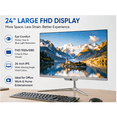 thumbnail image 7 of 24 Inch FHD All-in-One Desktop PC, Intel Core i5 3.6GHz, 16GB RAM 256GB SSD, Built-in HD Webcam, Windows 10, White, Wired Keyboard & Mouse, 7 of 7