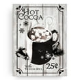 thumbnail image 2 of Black and White 'Hot Cocoa' Christmas Canvas Wall Art Decor 30" x 20", 2 of 4