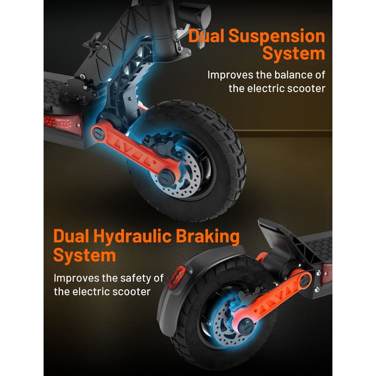 JOYOR S10-S-Z Electric Scooter, 1000W x 2 Dual Motor and Battery