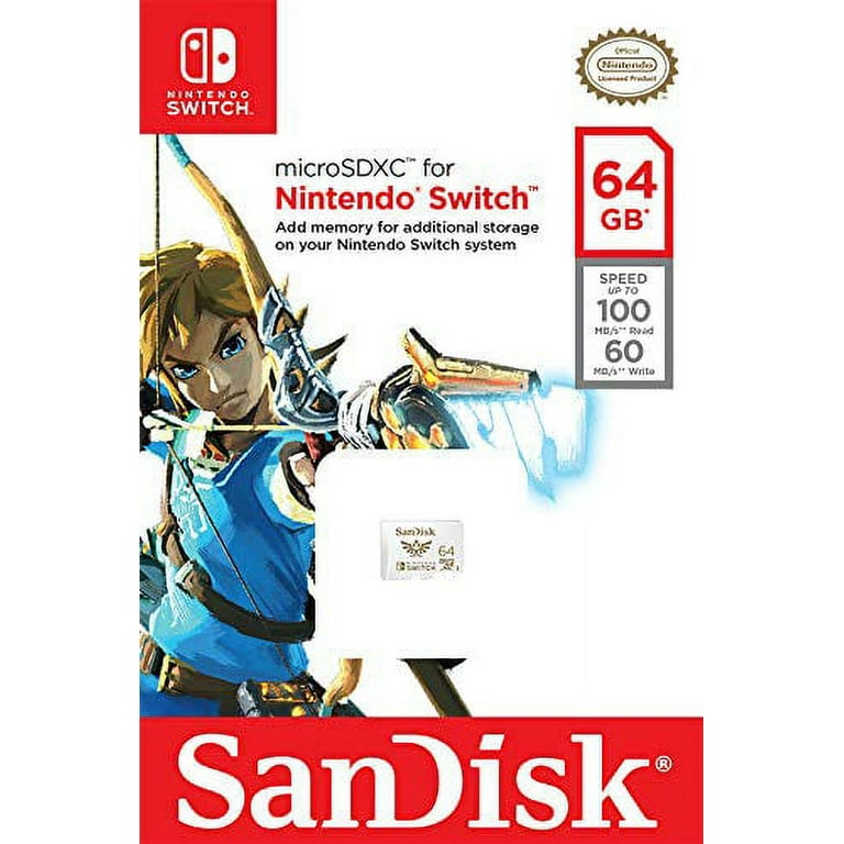 SanDisk 64GB MicroSDXC UHS-I Memory Card for Nintendo Switch SanDisk 64GB MicroSDXC UHS-I Memory Card for Nintendo Switch
