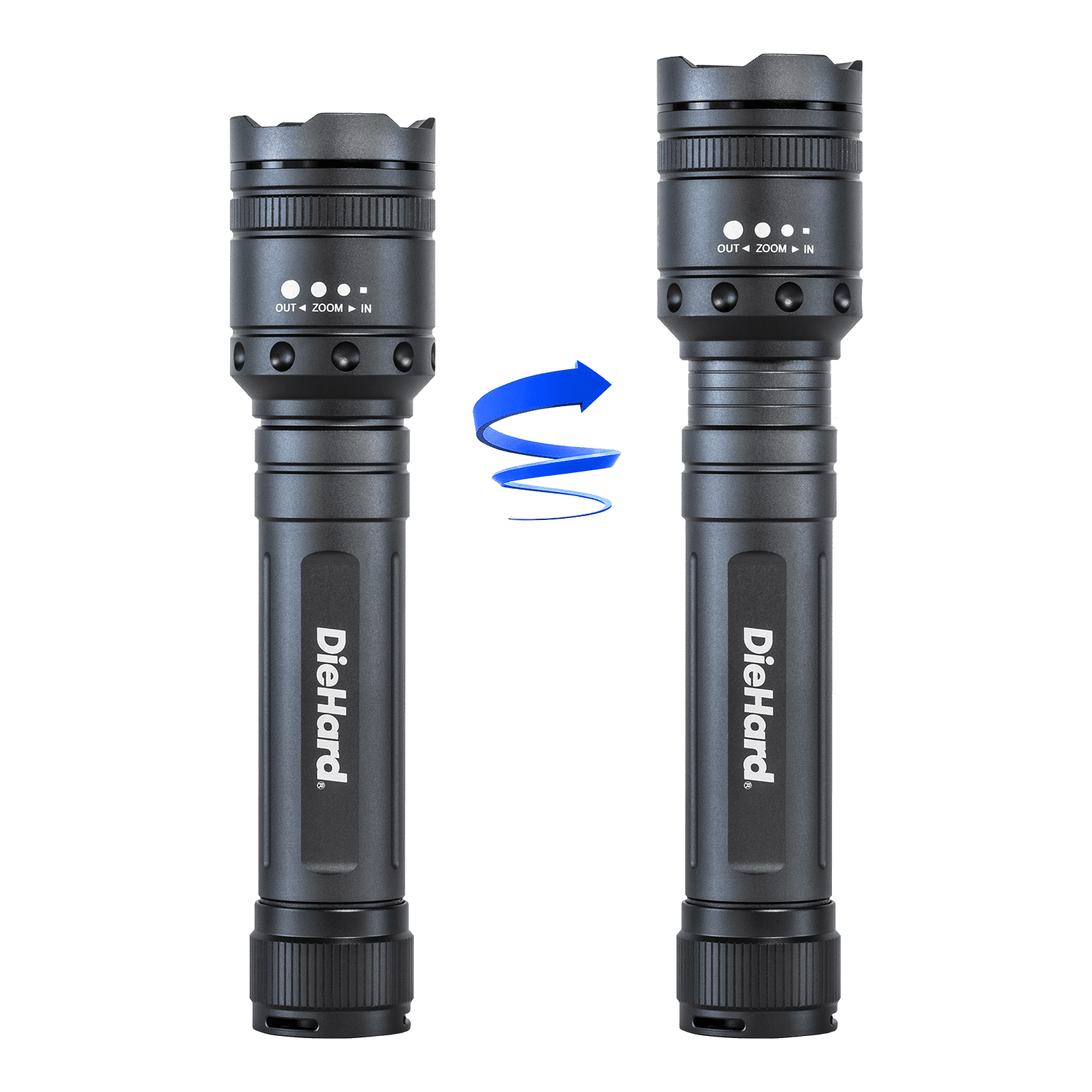 DieHard 41-6124 2,400-Lumen Twist Focus Flashlight