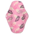 thumbnail image 1 of Compresas sanitarias reutilizables de algodón lavables con forro rojo para mujer (estampado de cebra), 1 of 7