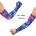 thumbnail image 4 of ALAZA Brightly Glittering Shiny Galaxy UV Sun Protection Arm Sleeves UPF 50+ Compression Cooling Sleeve 1 Pair, 4 of 7