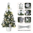thumbnail image 4 of 17.7inch Pre-lit Mini Christmas Tree,Small Tabletop Christmas Tree With Light ,Xmas Christmas Pine Tree Ornament for Indoor Outdoor Home Holiday Decoration, 4 of 8