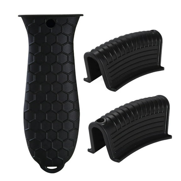 HANXIULIN Silicone Hot Handle Holder Cover Set Assist Pan Handle Sleeve Pot Holders Iron Skillets Handles Grip Covers