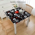 thumbnail image 2 of nygtbtfer Skeleton Heart- Table Cloth tableCloths Reusable Table Covers Durable Picnic Mat Outdoor Table Cloths Cover Protector for Parties Kitchen Dining Elastic Edge, 2 of 7
