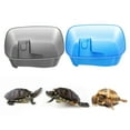 thumbnail image 4 of Mightlink Stable Reptile Feeding Box with Basking Platform High Transparency Turtle Breeding Box with Rest Diving Crawling Incubation Area Aquarium Supplies, 4 of 7