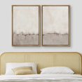 thumbnail image 3 of IDEA4WALL Framed Canvas Print Wall Art Set of 2 Watercolor Pastel Duotone Tan Landscape Abstract Modern Art Multicolor Contemporary Artwork for Bedroom, Office - 24"x36"x2 Panels Natural, 3 of 5
