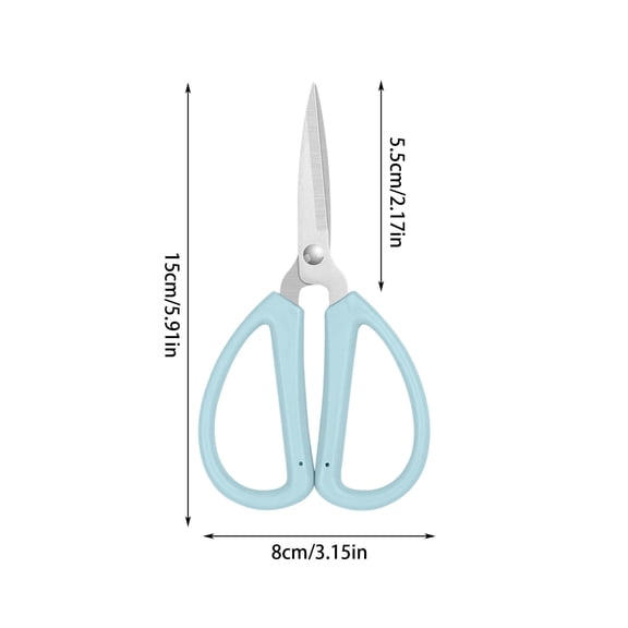 Mauxuk Stainless Steel Multi-Purpose Scissors 6" Blades Ergonomic Grip Precision Cutting DIY Crafting Office Home Use