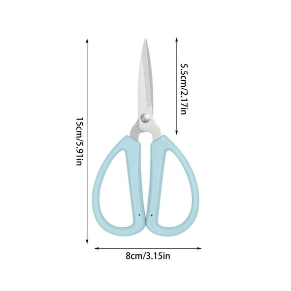 Ciseaux pour Bureau en Acier Inoxydable, Ciseaux Ménagers, 15 cm pour Étudiants, Coupe de Tissus en Plastique, Extrémités de Fils, Ciseaux Pointus Bricolage Petits pour la Coupe de Tissus