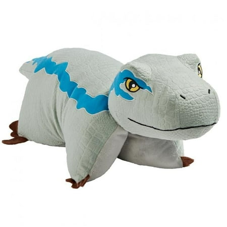 Jurassic World the Velociraptor Pillow Pet Stuffed Plush Toy, Blue