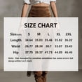 thumbnail image 4 of MORTTIC Women‘s Solid Color High Waist Irregular Suede Skirt with Fringe Tassel & Pleated Details – Western Style Dark Brown，S, 4 of 4