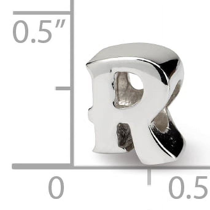 Reflection Beads Sterling Silver Reflections Letter R Bead