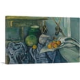 thumbnail image 1 of ARTCANVAS Still Life with a Ginger Jar and Eggplants 1894 Canvas Art Print by Paul Cezanne - Size: 26" x 18" (1.50" Deep), 1 of 9