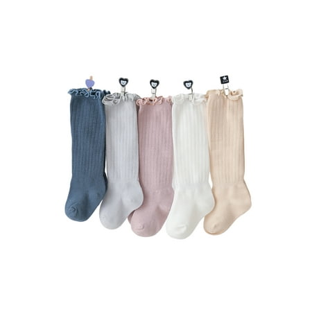 

Baby Girls Knee High Socks Tube Cute Stockings Long Unisex Infants Toddler Sock Tights