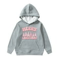 thumbnail image 1 of Sweat à Capuche pour Petites Filles, Fermeture Éclair, Taille 6, Gris Doux, 5-6 Ans, 1 of 4