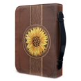 thumbnail image 3 of HELLHERO PU Leather Bible Tote Bag with Inspirational Verse, Portable Protective Carrying Case for Church, Women and Kids Study, 3 of 12
