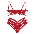thumbnail image 3 of Ropa interior sexy estilo Europa y Estados Unidos con costura de correa y tentación sexy con soporte de acero, traje sexy de tres puntos, 3 of 5