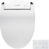 SmartBidet® SB-2400ER Electric Smart Bidet™ Seat for Elongated Toilets and French Curve Toilets with Remote Control, LED Night Light, Heated Seat