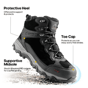 Nortiv 8 Mens Waterproof Hiking Boots Outdoor Mid Trekking Lightweight Mountaineering Shoes Paladin