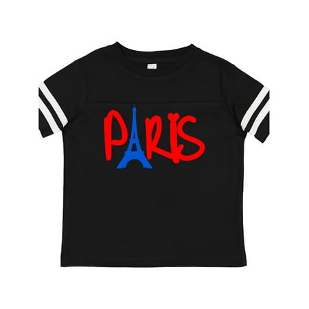 

Inktastic Red and Blue Paris with Eiffel Tower Gift Toddler Boy or Toddler Girl T-Shirt