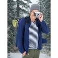 thumbnail image 4 of Unisex 3-Hole Knitted Ski Mask Full Face Mask Cover Neck Gaiter Winter Balaclava Warm Knit Beanie for Outdoor Sports (Gray), 4 of 5