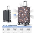thumbnail image 3 of Salouo Snowflake Fox Pattern Travel Dust-proof Suitcase Cover, Softside Suitcase Protector Luggage Cover Protector for 18-32inch ,Not Included Suitcase, 3 of 8