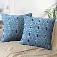 thumbnail image 3 of LALILO Throw Pillow Covers Kaleidoscope Ethnic With Blue Navy Cushion Cover 18" x 18", 3898 Pack, 3 of 6