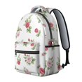 thumbnail image 2 of Pioneer Flower Floral Print Pattern Backpack for School, Cute School Bag with Adjustable Shoulder Straps and Padded Back, 15.3"x11"x7.1", 2 of 5