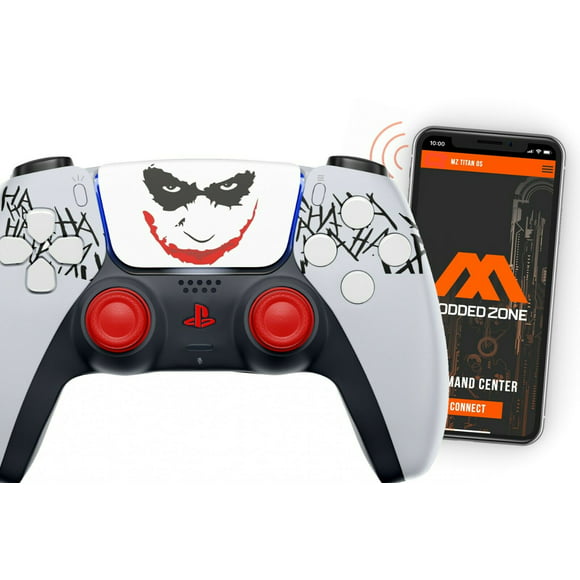 ModdedZone MASK Smart Rapid Fire PRO Modded Controller for PS5 FPS COD games (control mods via phone APP.  Anti Recoil Mod is available via the App)