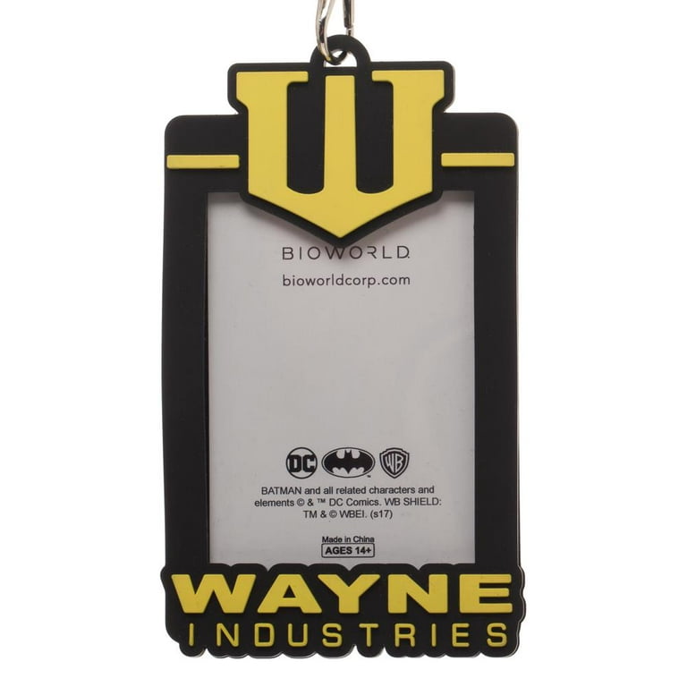 Batman Wayne Enterprises Lanyard Keychain ID Holder