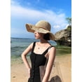 thumbnail image 3 of YooGuoGuo Womens Floppy Straw Hat Wide Brim Foldable Beach Cap Sun Hat for Women UV Protection, 3 of 8