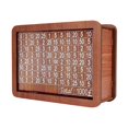 thumbnail image 1 of Alcancía de madera con contador, manualidades portátiles para ahorrar dinero con números para 1000 libras, 1 of 9