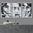 thumbnail image 2 of wall26 Framed Canvas Print Wall Art Set Spray Paint Geometric Brick Faces Graffiti &amp; Street Art Comic Book Illustrations Modern Art Urban Portrait for Living Room, Bedroom, Office - 16"x24&q, 2 of 5