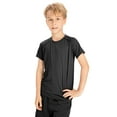 thumbnail image 3 of Boys Short Sleeve Compression Shirts Kids Quick Dry Athletic Football Basketball Base Layer Active Shirts, 5-12 Years, 3 of 8