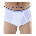 thumbnail image 4 of 3-Pack Men's White Classic Regular Absorbency Washable Reusable Incontinence Briefs XL (Waist 42-44), 4 of 5