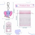 thumbnail image 2 of 50 Set Baby Shower Return Favor Elephant Keychains for Elephant Theme Party Favor Boys Girls Birthday Party Supplies, 2 of 7
