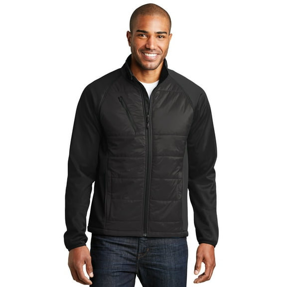 Port Authority J787 Hybrid Soft Shell Jacket, Mens Fleece Jackets