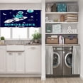 thumbnail image 3 of LALILO Kitchen Curtain Valance Orange Beautiful Natural Teal Rod Pocket Window Curtain 52"x 18" Set of 2, 3 of 7