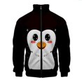 thumbnail image 3 of Bonitas chaquetas con estampado 3D de cara de animé para hombres y mujeres, abrigo de calle de manga larga, chaqueta con cremallera de gran tamaño, ropa de abrigo masculina con personalidad, 3 of 5