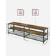 thumbnail image 5 of Mueble de TV, Mesa de TV para Televisores de hasta 75 Pulgadas, Ancho 178 cm, Marco de Acero, con Estantes, para Salón, Dormitorio, Marrón Rústico y Negro LTV096B01, 5 of 5