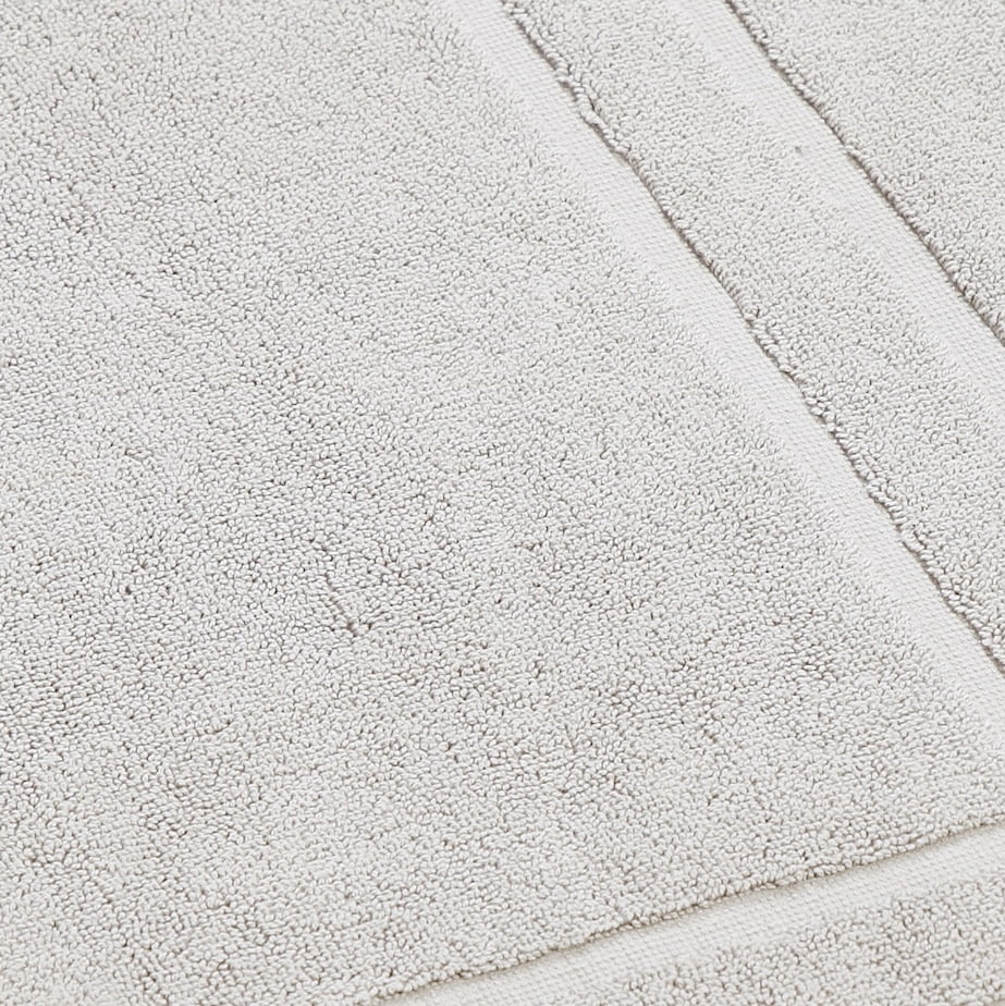 Feather & Stitch 2 Piece Towel Like Bath Mats (30x21 Inch) 100% Cotton  Terry Bath Mats, Bathroom Shower Floor Mats [NOT A Bathroom Rug], Soft
