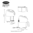 thumbnail image 5 of COSMO COS-23AFAKB 2.3 Quart Electric Small Air Fryer with Temperature Control, Timer, Auto Shut-Off, Non-Stick Frying Tray, 1000W Compact Mini Air Fryer (2.3 Quarts, Stainless Steel/Black), 5 of 5