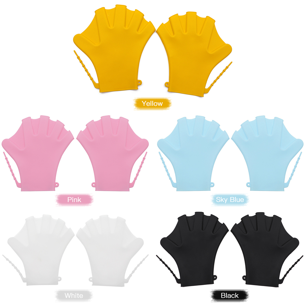 1 Pair Swimming Gloves Webbed Fitness Water Resistance Training Gloves ...