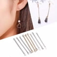 thumbnail image 2 of GKNET 50pcs 15-40mm Double Cylinder Bar Earrings Connecting For Delicate Jewelry Making-Rhodium-35mm, 2 of 6