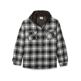 Wrangler Men s Sherpa Lined Flannel Heavyweight Shirt Jacket Walmart