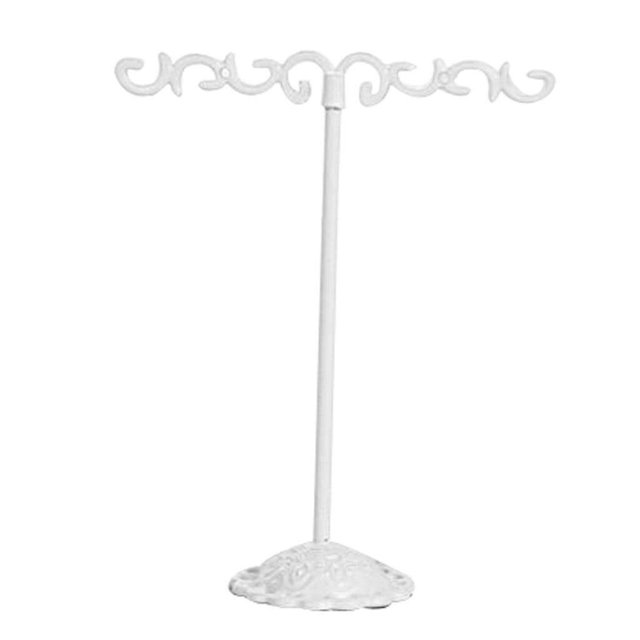 fastboy 3x Iron T Bar Earring Necklace Jewelry Display Stand Rack White-Balance