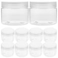 thumbnail image 1 of GOOHOCHY 10 tarros de almacenamiento de PET para cocina, transparentes, prácticos y vacíos, 200 ml, 1 of 8