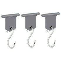 SPOORYYO Heavy-Duty RV Awning Insert Hooks - Easy-to-Use Metal and Plastic Hangers for Party Lights, Signs, and More (3pcs)